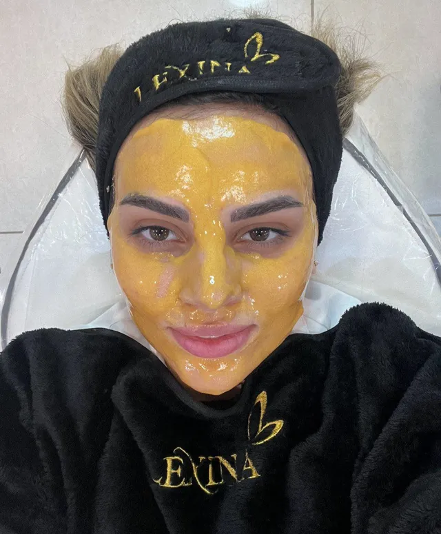 ماسک هیدروژلی طلا 24K برند premier beauty face - تصویر 9