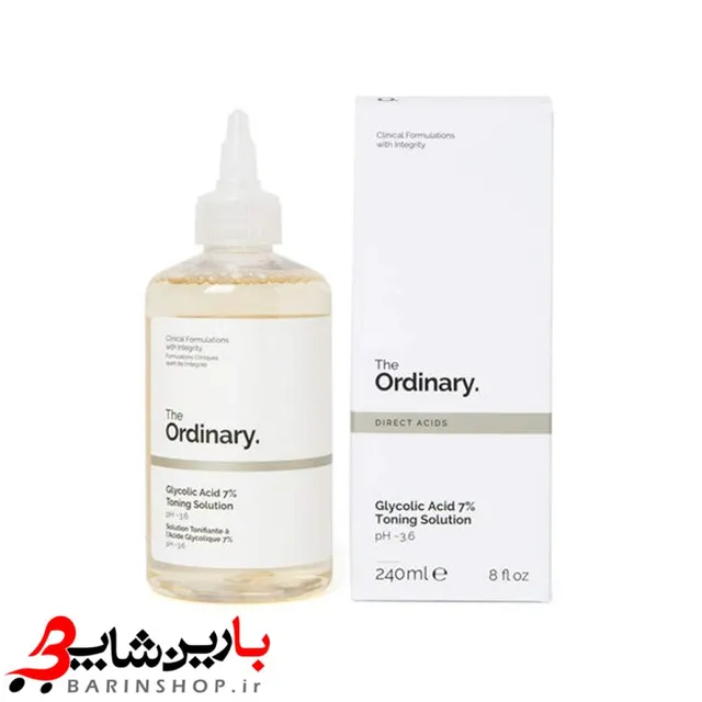 تونر گلیکولیک اسید The ordinary روشن کننده و لایه بردار