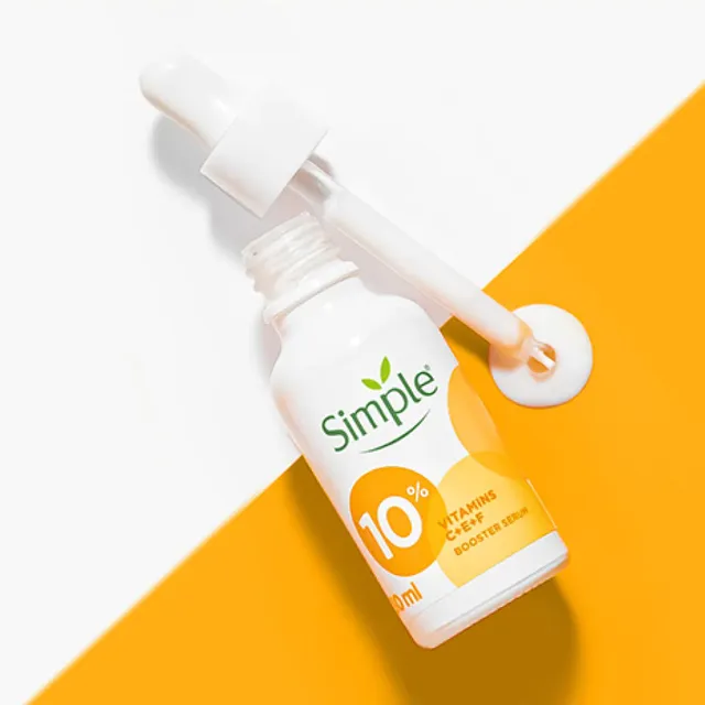 سرم روشن کننده ویتامین سی سیمپل Simple حجم 30 میل - تصویر 6