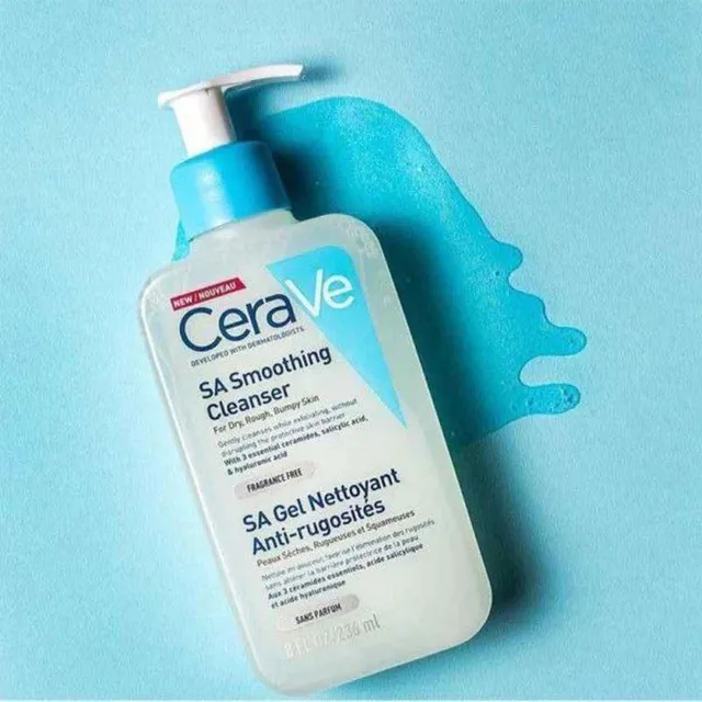ژل شستشوی صورت سالسیلیک اسید سراوی حجم 473میل Cerave SA Smoothing Cleanser - تصویر 6