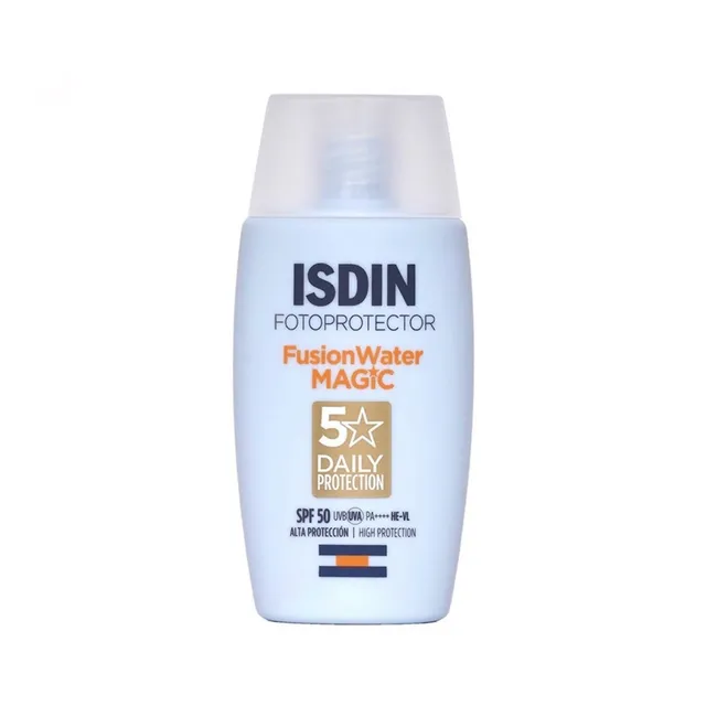 کرم ضد آفتاب بی رنگ ایزدین مدل magic SPF 50 حجم 50ml