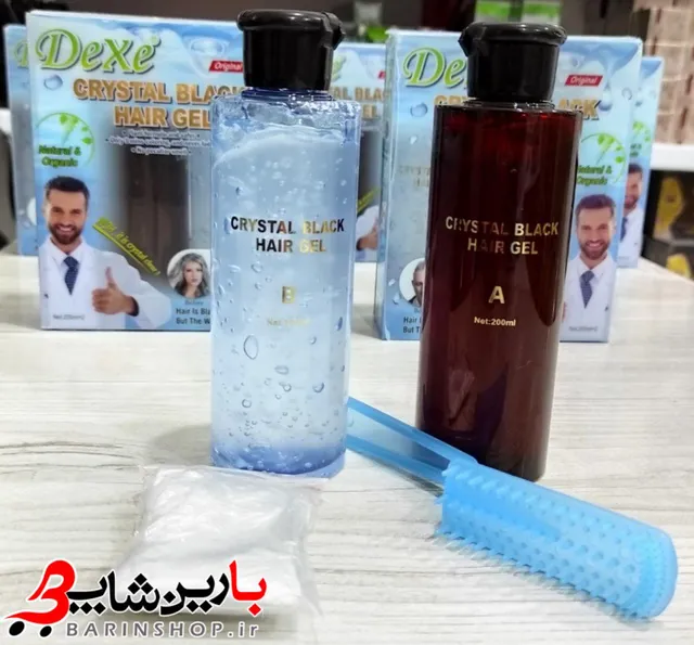 ژل رنگ مو مردانه دکس DEXE - تصویر 4