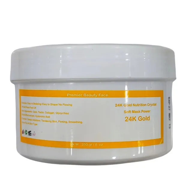 ماسک هیدروژلی طلا 24K برند premier beauty face