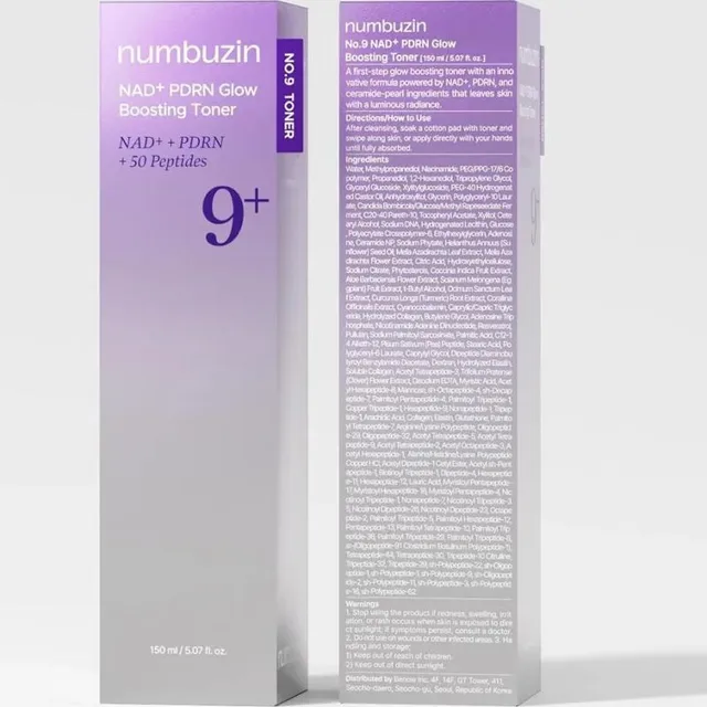 تونر تقویت‌کننده نامبوزین +9 Numbuzin