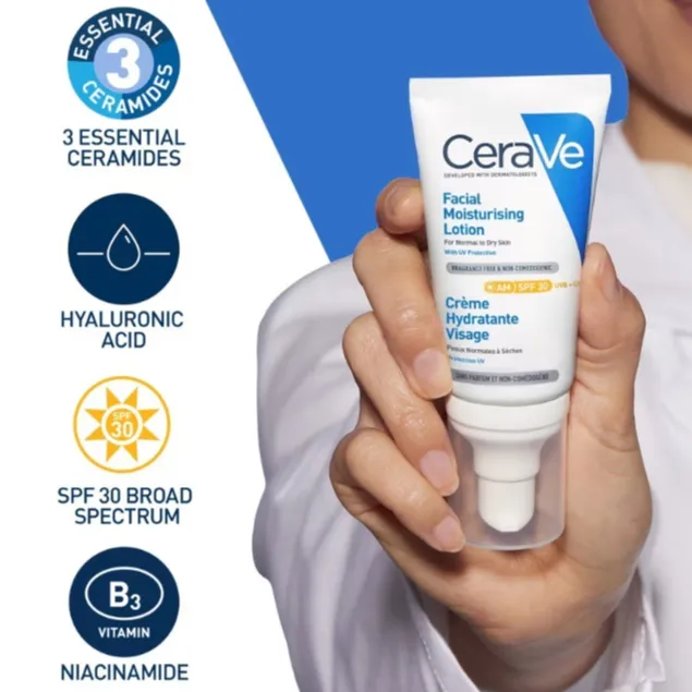 ضد آفتاب و مرطوب کننده و آبرسان روزانه سراوی Cerave حاوی SPF25 حجم 52 میل - تصویر 9
