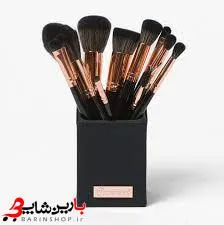 ست براش ۱۳ تایی بی اچ کازمتیکس استند دار مدل رز گلد مشکی (BH Cosmetics Signature Rose Gold 13 Piece Brush Set) - تصویر 10