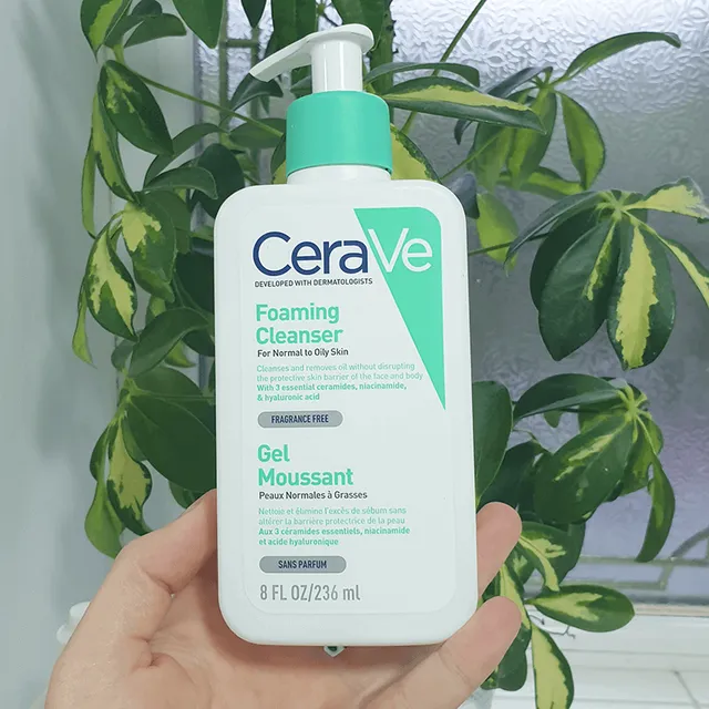 فوم شستشوی صورت مخصوص پوست نرمال و چرب سراوی 473میل Cerave ا Cerave Foaming Cleanser for normal to oily skin - تصویر 3