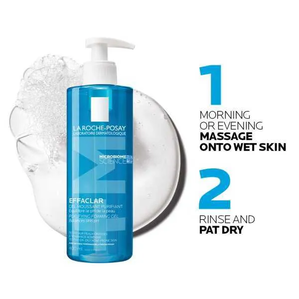 ژل شستشو لاروش پوزای 400 میل La Roche-Posay Effaclar - تصویر 2