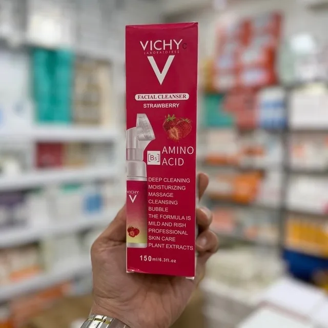 فوم شستشوی ویشی عصاره توت‌فرنگی Vichy - تصویر 3