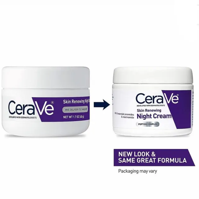 کرم شب بازسازی کننده پوست سراوی CeraVe Skin Renewing Night Cream - تصویر 2
