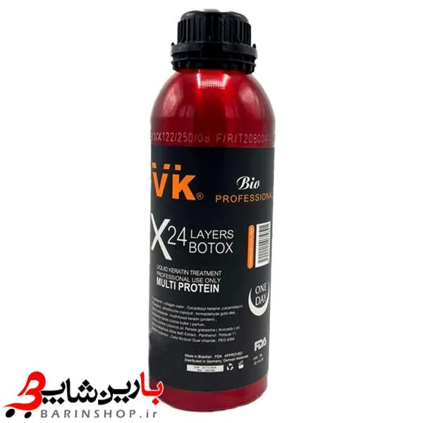 بوتاکس مو 24 لایه وی کی VK X24 LAYERS BOTOX حجم 1400 میل - تصویر 4
