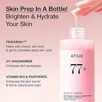 تونر حاوی اسانس هلو نیاسین 77درصد آنوا مدل Anua Peach 77% Niacin Essence Toner - تصویر 8