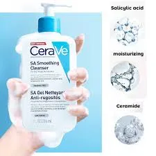ژل شستشوی صورت سالسیلیک اسید سراوی حجم 473میل Cerave SA Smoothing Cleanser - تصویر 4
