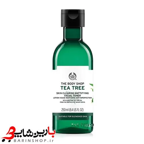 تونر تی تری Tea Tree بادی شاپ – مناسب پوست مختلط تا چرب حجم ۲۵۰ میل