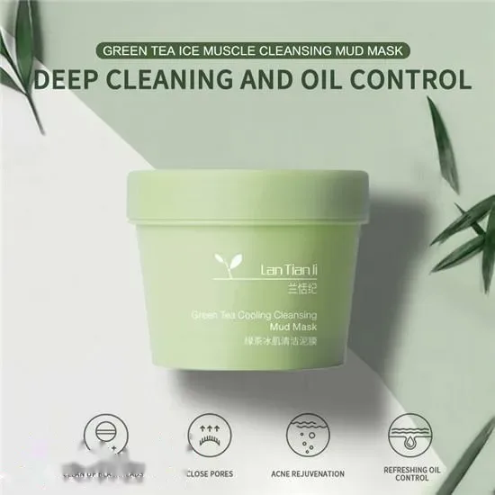 ماسک چای سبز کره ایMud mask green tea Korean - تصویر 4