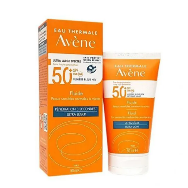 ضد آفتاب بی رنگ اون مدل فلویید Avene Fluid SPF50 های کپی