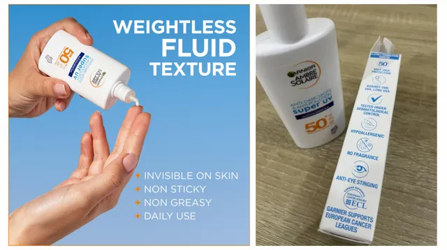 کرم ضد آفتاب بدون رنگ گارنیر SPF 50 مدل Ambre super uv ‌مناسب پوست‌های انواع پوست حجم 40 میلی‌لیتر - تصویر 3