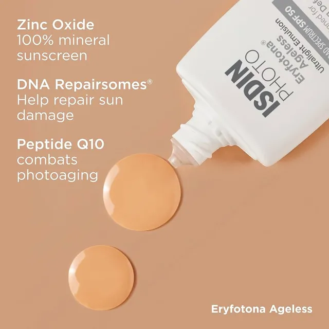 ضدآفتاب ضد پیری رنگ لایت ایزدین حجم 100 میل مدل Eryfotona Ageless - تصویر 6