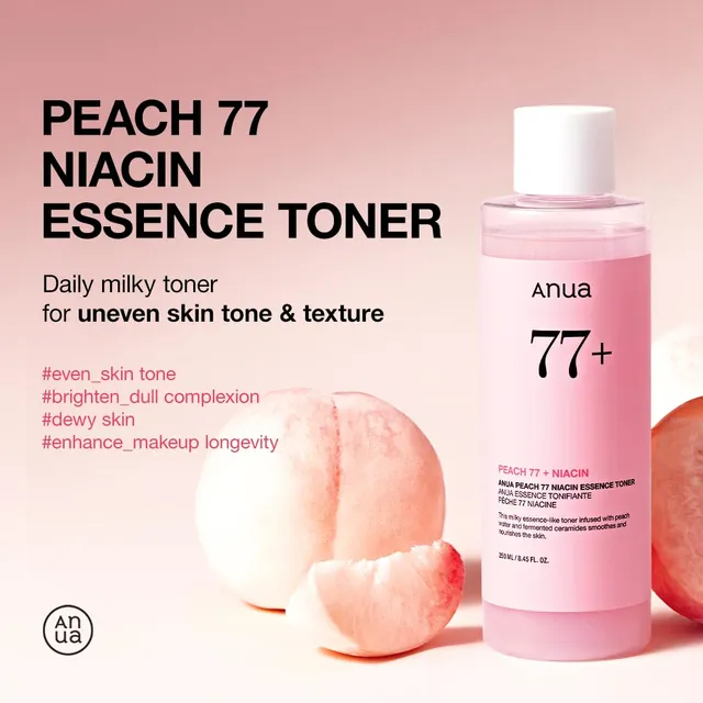 تونر حاوی اسانس هلو نیاسین 77درصد آنوا مدل Anua Peach 77% Niacin Essence Toner - تصویر 3