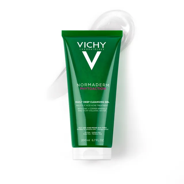 ژل شوینده پوست چرب و حساس ویشی نورمادرم فیتوسولوشن 200 میل VICHY - تصویر 2