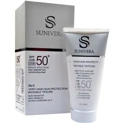 کرم ضد آفتاب مناسب انواع پوست سانیورا SPF 50 SUNIVERA (بی رنگ)