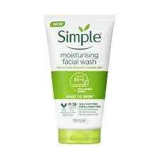 ژل شستشو صورت سیمپل مدل moisturising حجم 150 میلی لیتر