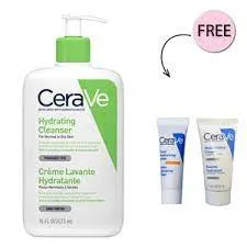فوم شوینده صورت سراوی CeraVe حجم ۴۷۳ میل مخصوص پوست نرمال تا خشک مدل Hydrating Facial - تصویر 6