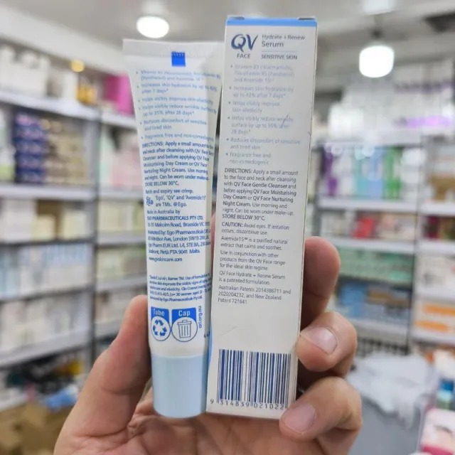سرم مرطوب‌کننده صورت کیوی QV 30G - تصویر 3