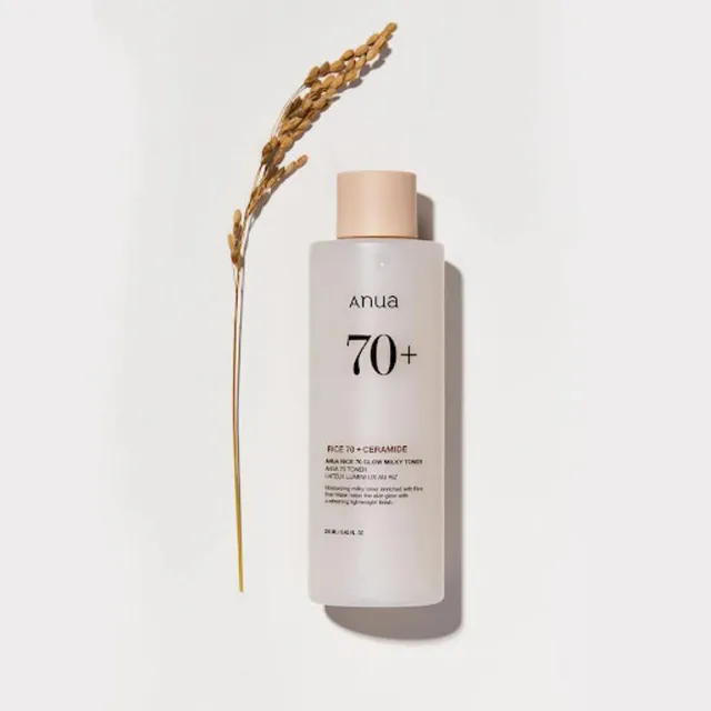 تونر روشن کننده و آبرسان برنج آنوا Anua Rice 70 Glow Milky Toner - تصویر 2