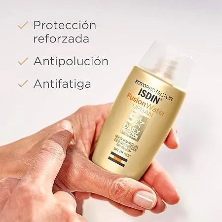 ضد آفتاب ایزدین فیوژن واتر اوربان SPF30 بدون رنگ 50 میل Isdin Fusion Water Urban Sunscreen SPF 30 Volume 50 ML - تصویر 3